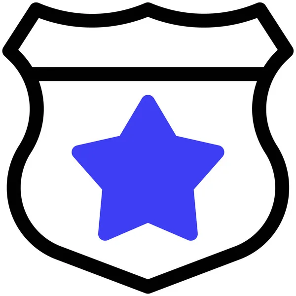Symbolbild Der Polizei — Stockvektor
