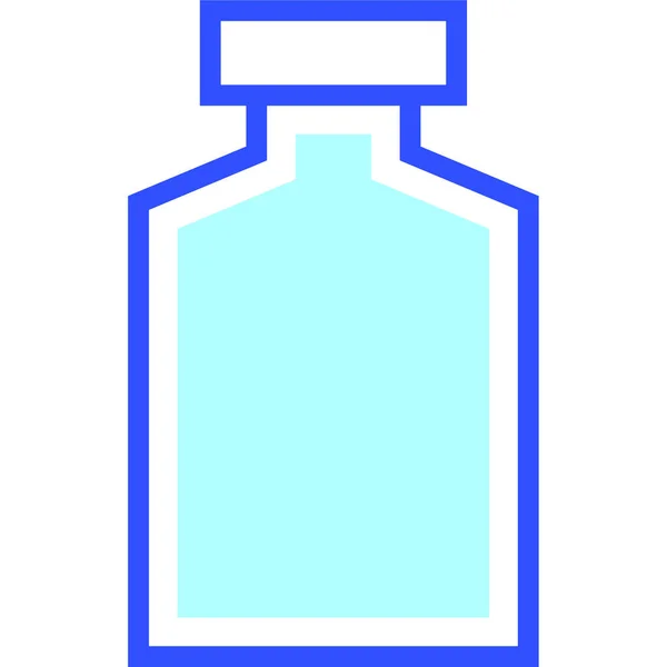 Una Botella Icono Web Ilustración Simple — Archivo Imágenes Vectoriales