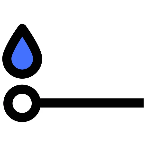 Wassertropfen Einfache Illustration — Stockvektor