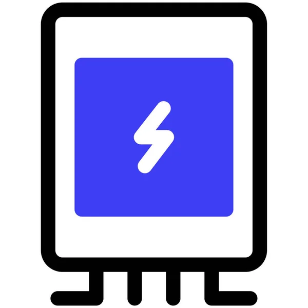 Strom Web Symbol Einfache Illustration — Stockvektor