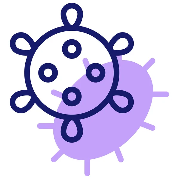 Wirus Ikona Web Prosta Ilustracja — Wektor stockowy