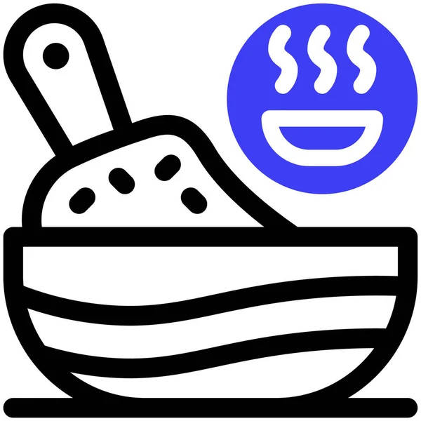Nourriture Icône Web Illustration Simple — Image vectorielle