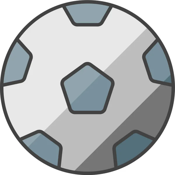Voetbal Web Icoon Vector Illustratie — Stockvector