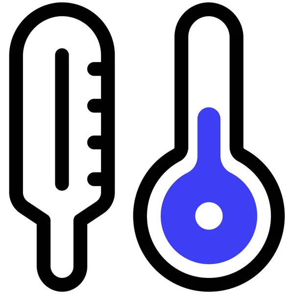 温度計 Webアイコンシンプルなイラスト — ストックベクタ