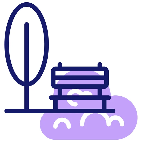 Parkeer Web Icoon Eenvoudige Illustratie — Stockvector