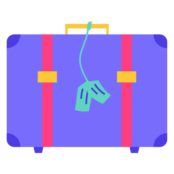 Suitcase Web Icon Simple Design — 스톡 벡터