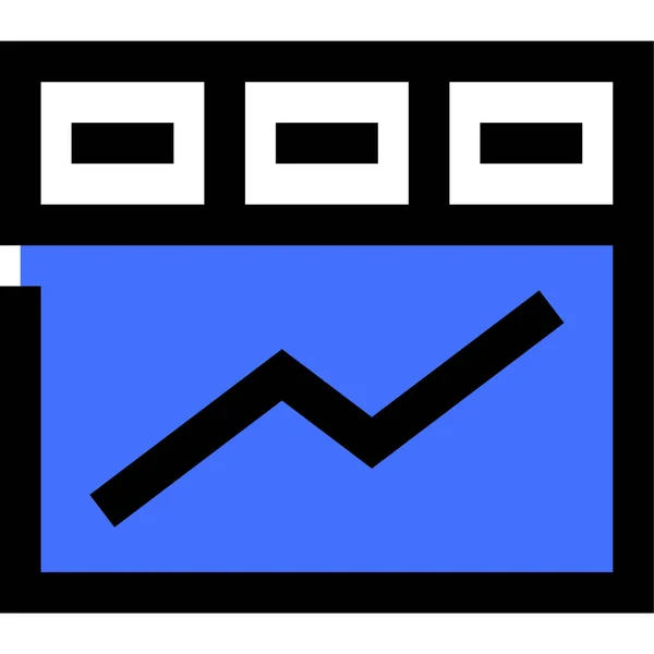 Dashboard Web Icon Simple Illustration — Stock Vector