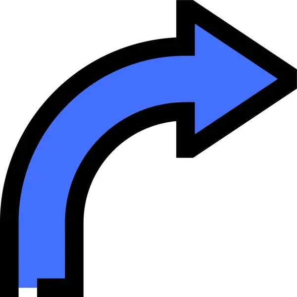 Símbolo Del Icono Dirección Ilustración Simple Minimalista — Vector de stock