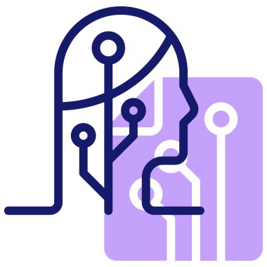 robot ikon vektör illüstrasyonu