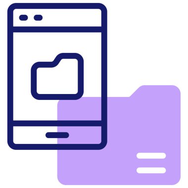 akıllı telefon simgesi, vektör illüstrasyonu basit tasarım