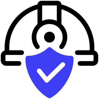 güvenlik simgesi vektör illüstrasyonu