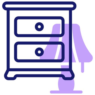 Çekmeceler. Web simgesi vektör illüstrasyonu