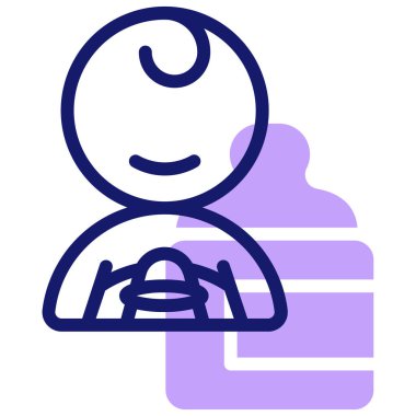 Bebeğim. Web simgesi basit illüstrasyon