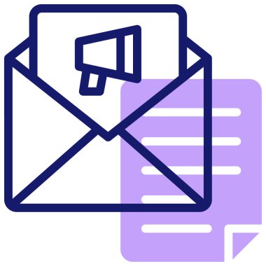 E-posta. Web simgesi basit illüstrasyon