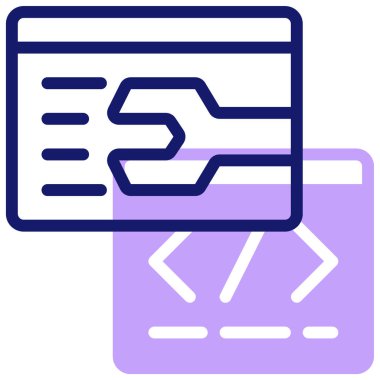 Bakım web simgesi. Basit tasarım