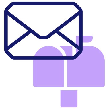 E-posta. Web simgesi basit illüstrasyon