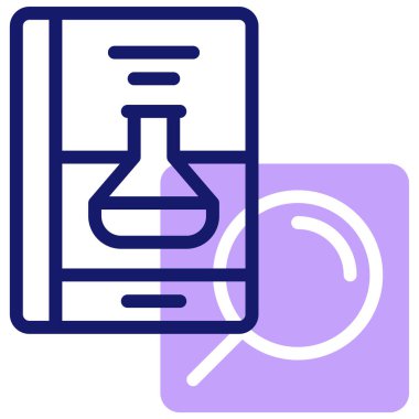 Mikroskop. Web simgesi basit illüstrasyon