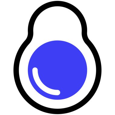 avokado modern simgesi, vektör illüstrasyonu