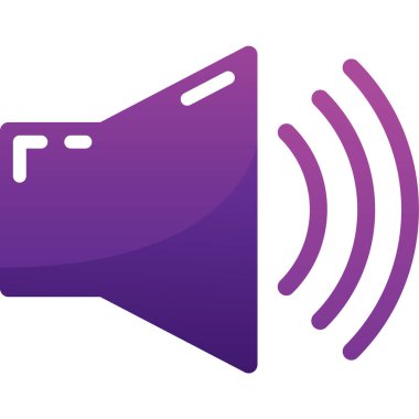 Ses geliyor. Web simgesi basit illüstrasyon 