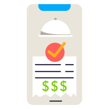 Modern ikon, vektör illüstrasyonunu kabul et