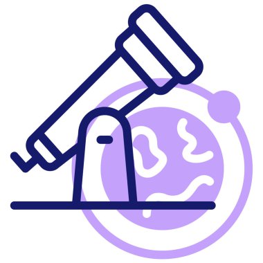 teleskop web simgesi basit tasarım