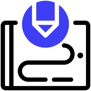 Çizim. Web simgesi vektör illüstrasyonu