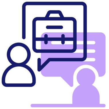 danışman kullanıcı. Web simgesi basit illüstrasyon