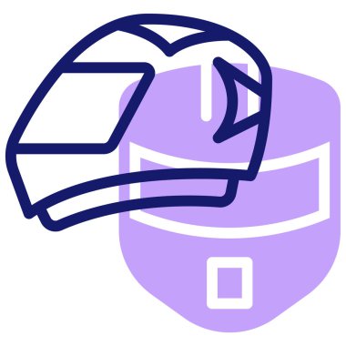 çarpışma başlığı simgesi soyut arkaplanda izole edildi