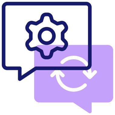 yönetim web simgesi basit illüstrasyon