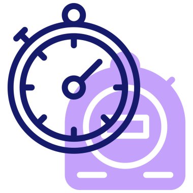 Kronometre Web simgesi basit illüstrasyon 