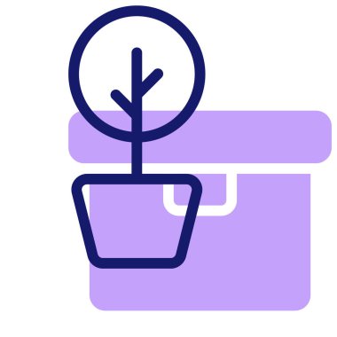 Bitki. Web simgesi basit tasarım