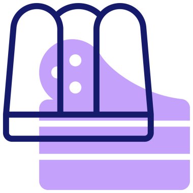 Karamel modern simge, vektör illüstrasyonu