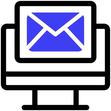 bilgisayar simgesi, vektör illüstrasyonu basit tasarım