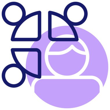 Dikkat et. Web simgesi basit illüstrasyon