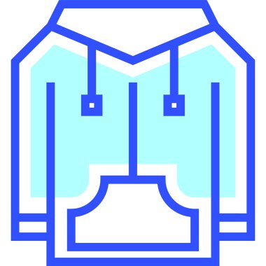 Kapüşonlu modern simge, vektör illüstrasyonu