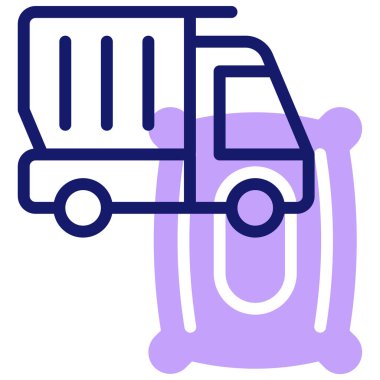 kamyon web simgesi basit tasarım