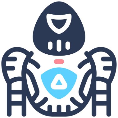 robot ikon vektör illüstrasyonu