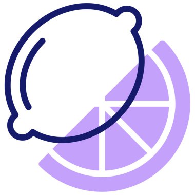lemon. Web simgesi basit illüstrasyon