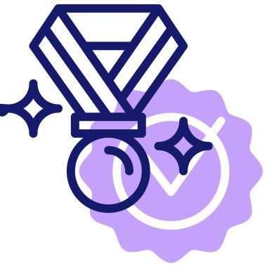  Ödül. Web simgesi basit illüstrasyon