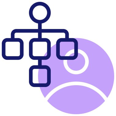 hiyerarşi. Web simgesi basit illüstrasyon