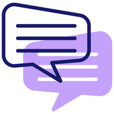 Konuş. Web simgesi basit illüstrasyon