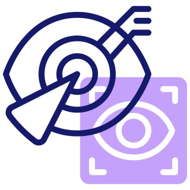 Hedef. Web simgesi basit illüstrasyon