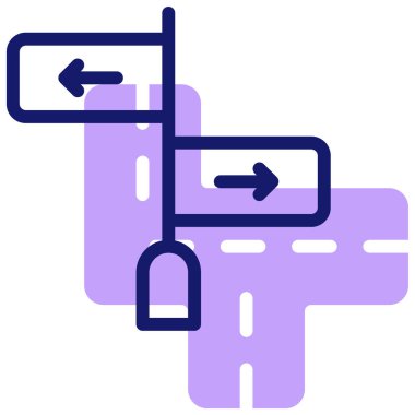 İşaret levhası Web simgesi basit illüstrasyon 