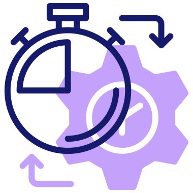 yönetim web simgesi basit illüstrasyon