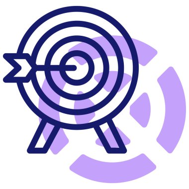 hedef simge, vektör illüstrasyonu basit tasarım