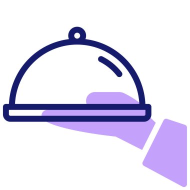 Cloche simgesi, vektör illüstrasyonu basit tasarım