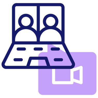 Konferans. Web simgesi basit illüstrasyon