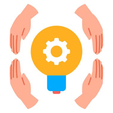 Simge tasarımı ile fikir kavramı, vektör illüstrasyonu 10 eps grafik.