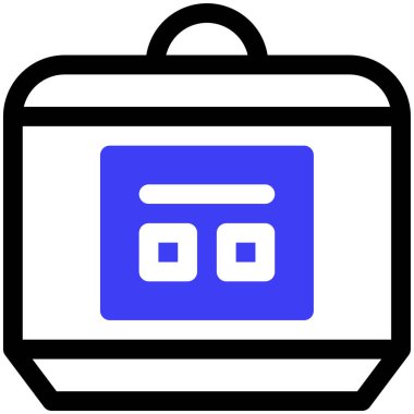 Rice cooker simge vektör çizim