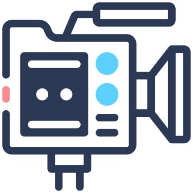 kamera simgesi, vektör illüstrasyonu basit tasarım